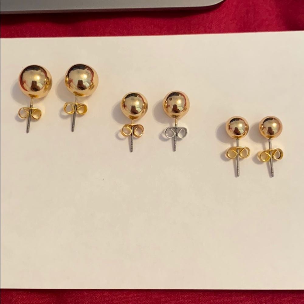 gold pearl earrings